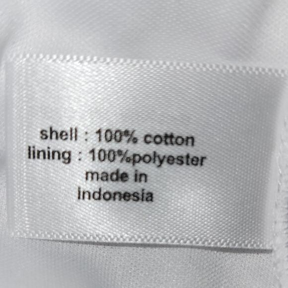 NWOT Lane Bryant White Swiss Dot Flutter Sleeve Cotton Top Size 22 Feminine - Picture 11 of 14